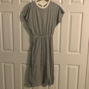 Smocked-Waist Jersey Dress